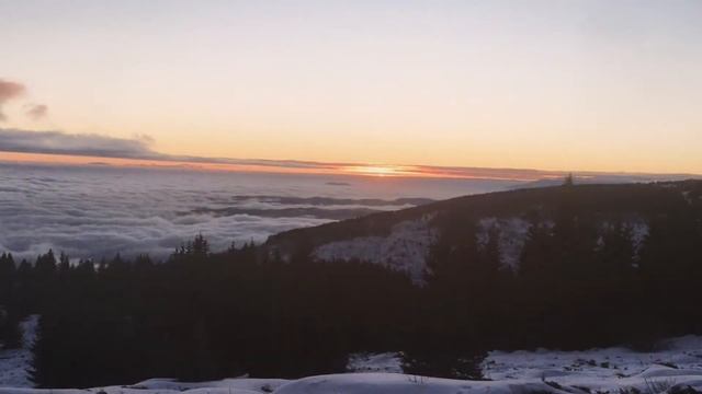 Изгрев 22.12.2020 х. Алеко, Витоша, Vitosha, Sunrise, Sofia