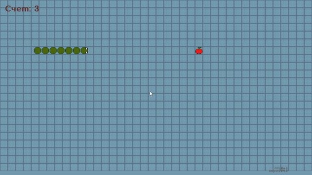 Змейка на питоне на XD