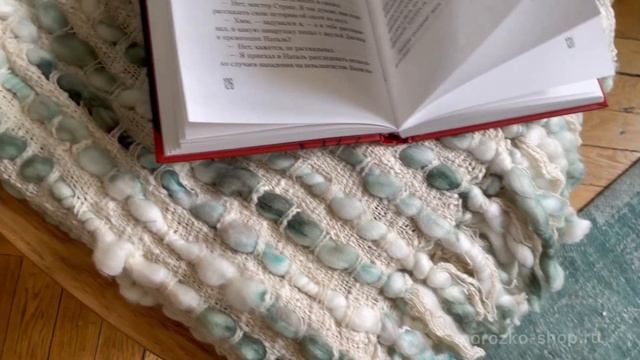 Покрывало на кровать ХЛОПКОВЫЙ МОТИВ шалфейное, 170х130 см   617609-