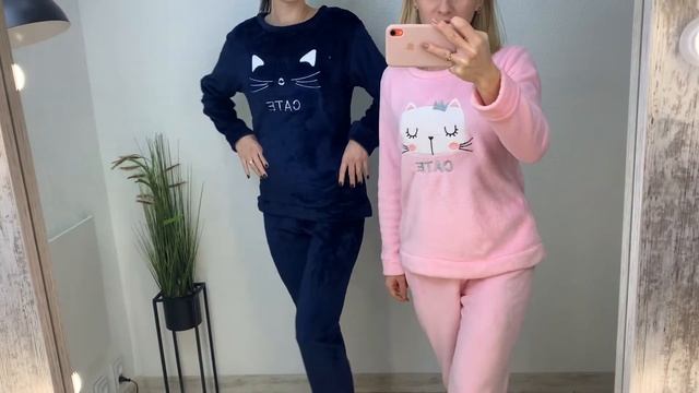 Домашний парный костюм для него и неё. Код 73930