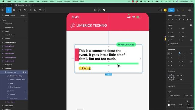 6_133. How to resize a box automatically in a Auto Layout to match text in Figma