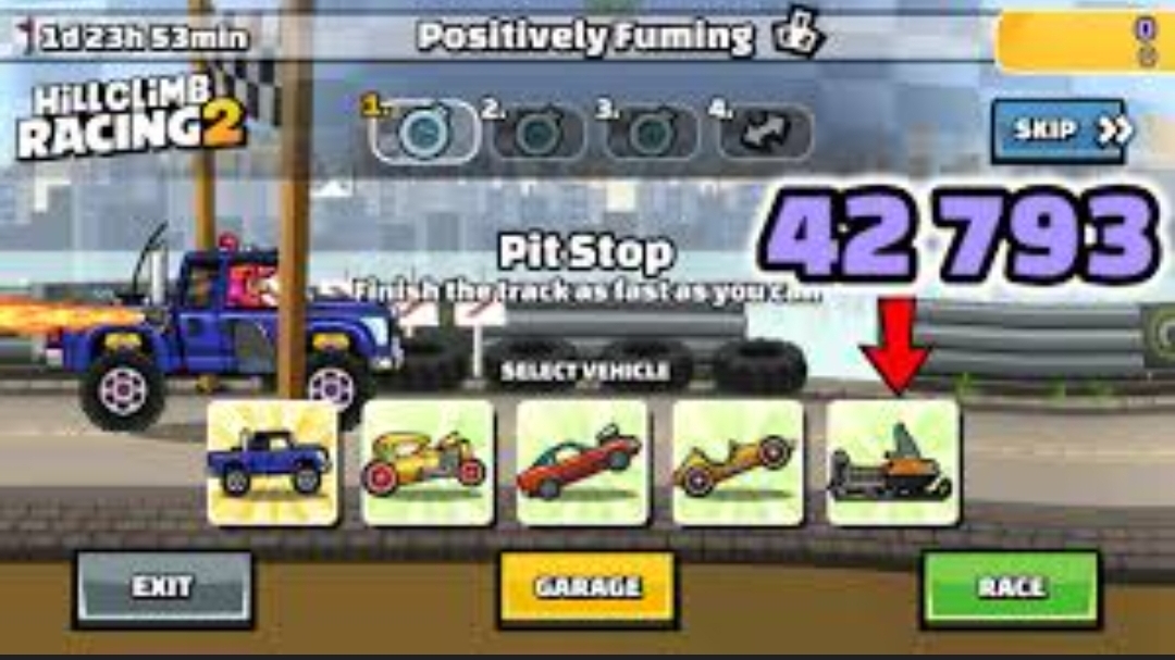 Hill Climb Racing 2 - 42793 points in POSITIVELY FUMING Team Event