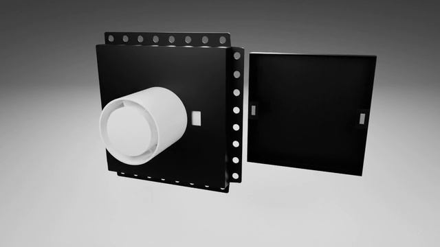 Решётка скрытого монтажа с вентилятором