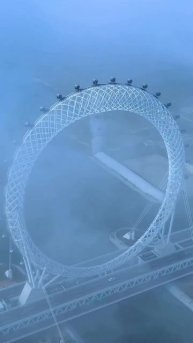 🎡 Безосевое колесо обозрения в китайском городе Вэйфан