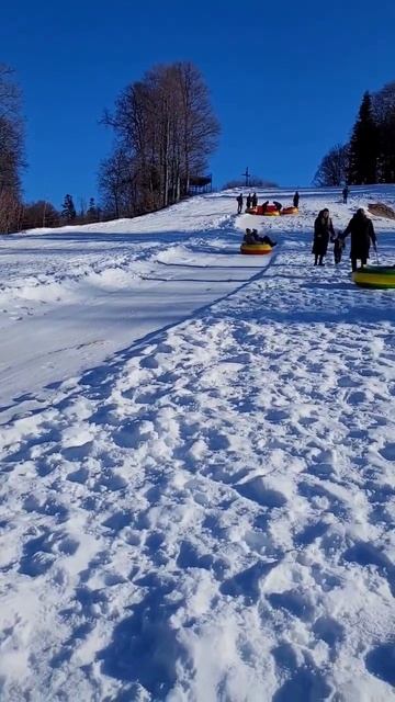 Посмотрите с какой горки я катался😉Яворова поляна