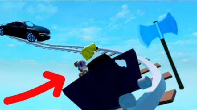 РОБЛОКС НО МЫ ИГРАЕМ поездку на тележке Create a cart ride Roblox