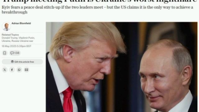 🇺🇸🇷🇺🇺🇦 Встреча Трампа с Путиным - худший кошмар Украины — The Telegraph