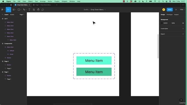 1_142. How to make a drop down using overlays in Figma