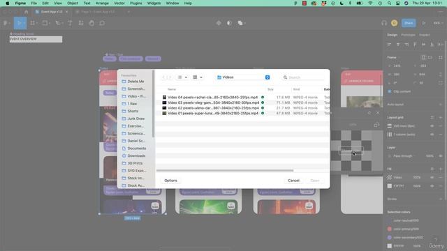 2_105. How to make a background autoplay video in Figma