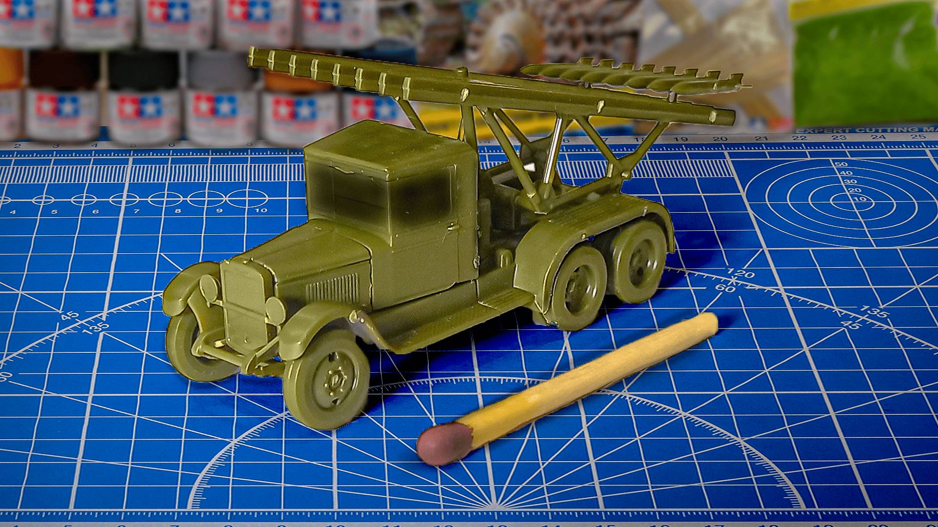 Сборка модели Звезда БМ-13 «Катюша» Масштаб 1/100 *Одна Из Самых Маленьких Моделей В Этом Масштабе*