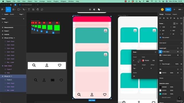 3_21. How to add rows and column grids to one layout in Figma