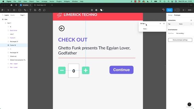 2_150. How to create cart total using number variables in Figma