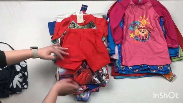 Детские купальники Lidl вес 9.1 кг