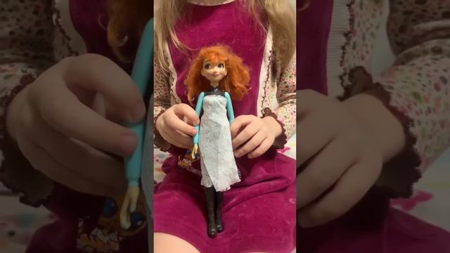 Новая одежда для кукол. Из подручных материалов. #кукл?