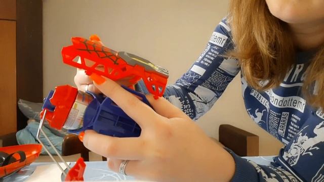 распаковка обзор игрушки комплект спайдермена,набор ?