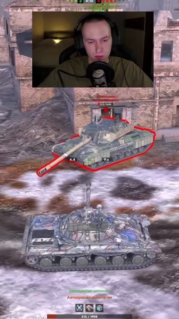 Обычный игрок попал в потный бой Tanks Blitz