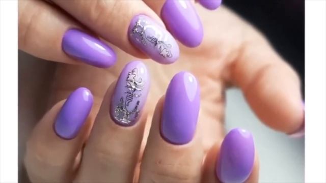 НЕЖНО СИРЕНЕВЫЙ И ЛАВАНДОВЫЙ МАНИКЮР💕LILAC-LAVENDER MANICURE