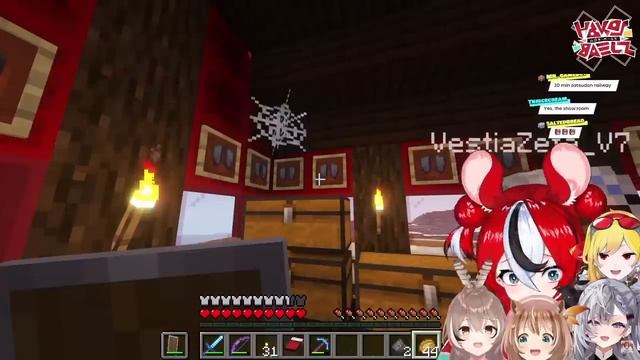 Baelz and Mumei react to HoloID Server and goes crazy at anything (ft. Kaela The Minecrafter- Miner)