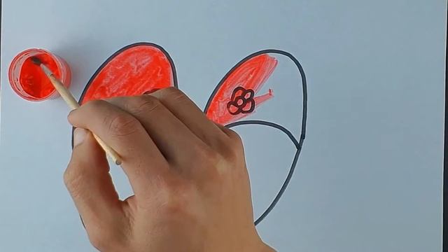 Bolalar uchun tapichka rasm chizish/Drawing a slipper for children/Рисуем тапочки дл