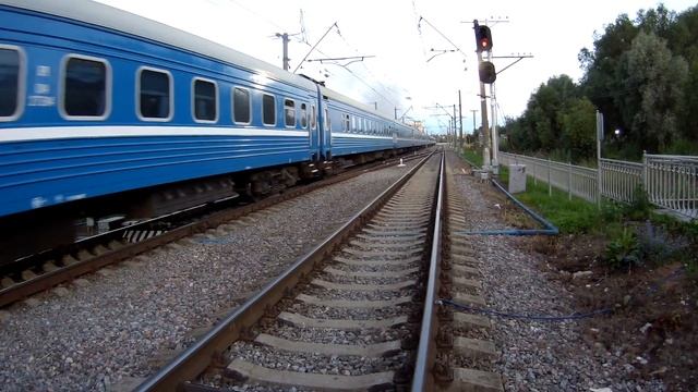 Опять тапок! БЧ! Тепловоз ТЭП70-0126 с поездом №65/66 Мурман