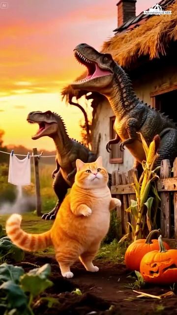 Котик нашел дракончиков