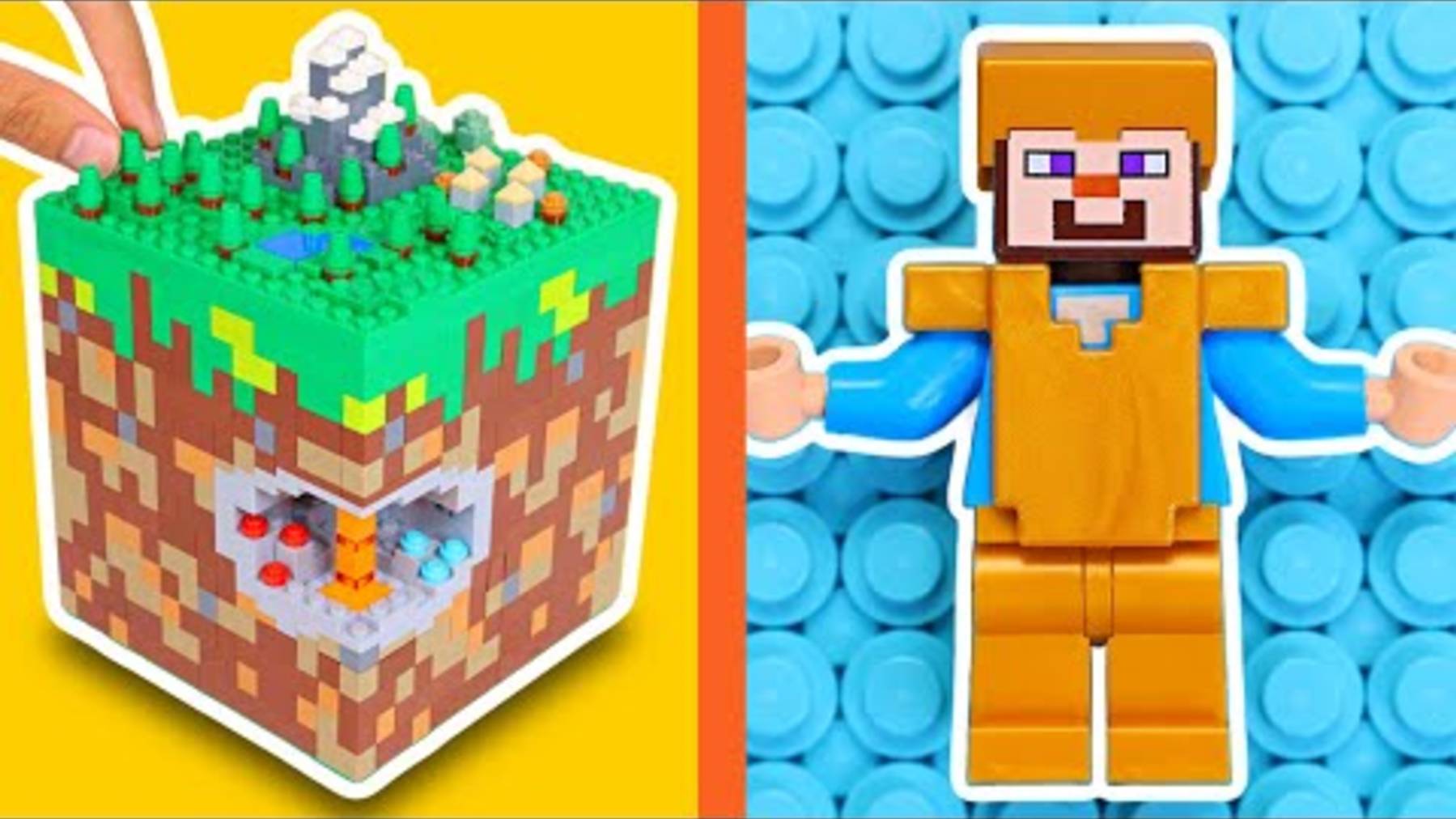 Я построил мир LEGO MINECRAFT...