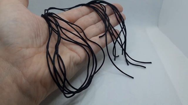 Чёрный гайтан для крестика из нейлона 5шт.