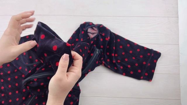Халат велюровий горох. Код:4678.