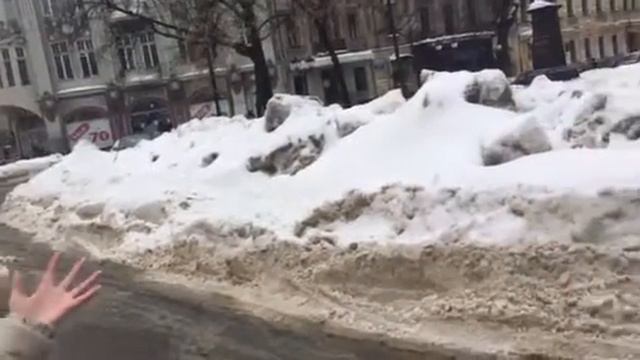 УЖАС! ЦЕНТР ГОРОДА ХАРЬКОВА!!! СНЕГ ВЕЗДЕ!!