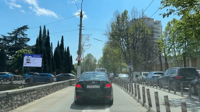 Ялта. Киевская ул., от въезда в город, автовокзала, до К.Маркса ул. 08 мая 2025. Крым. Crimea. Yalta