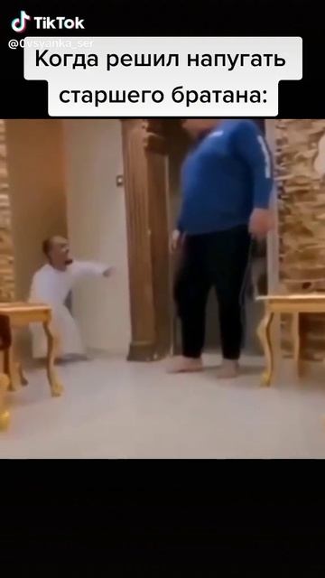 Когда решил напугать старшего братана: