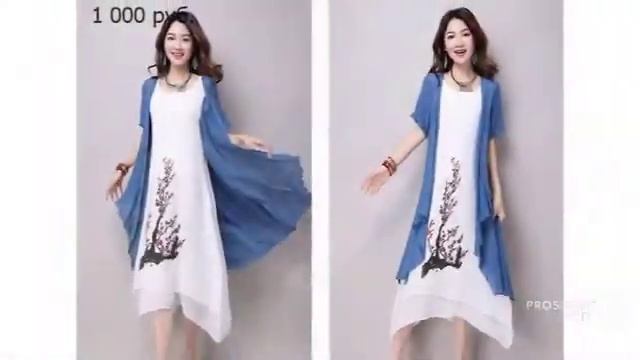 Одежда с AliExpress. Летнее длинное платье свободного кроя
