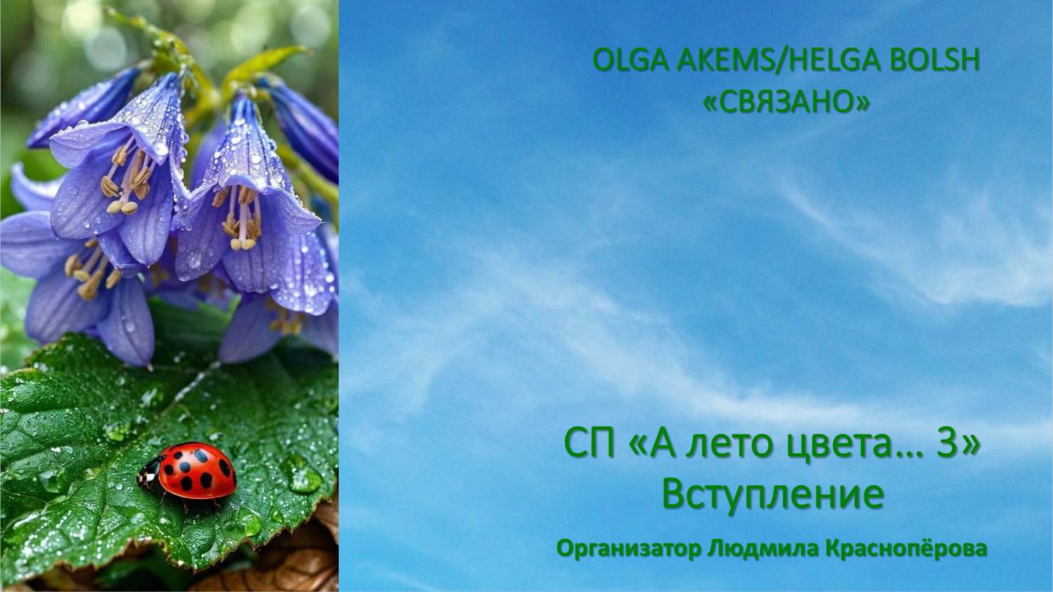 СП "А лето цвета...3" Вступление