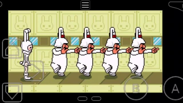 уругвайские мужики в костюмах кролика (Rhythm Tengoku)