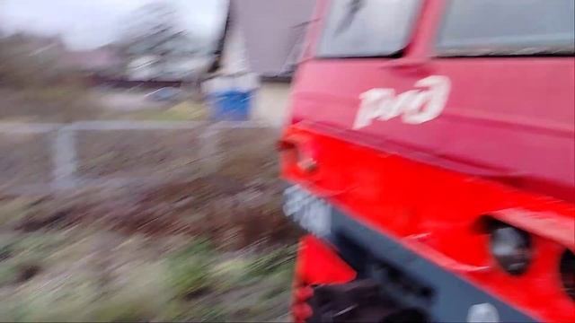 8 ноября 2024 г. Электропоезд ЭТ2М-047 Сообщением Шапки-Сан