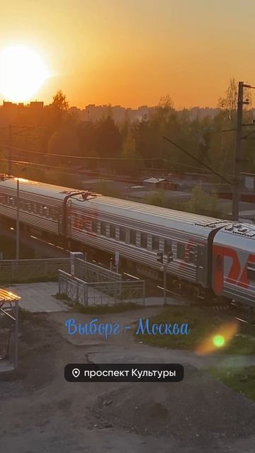 Электровоз ЭП2К-229 с поездом Выборг - Москва, перегон Парнас - Ручьи