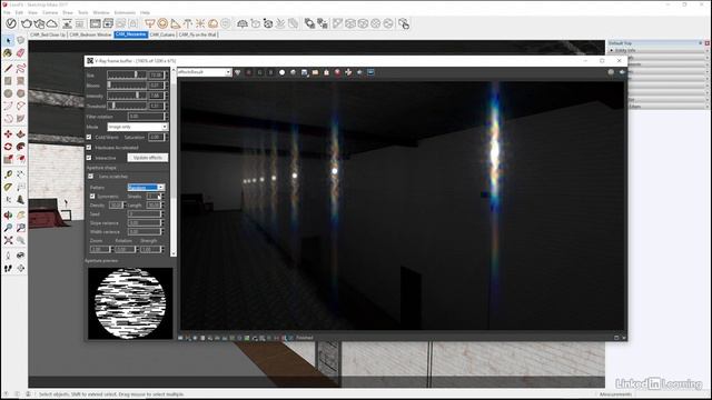 08 - Эффекты объектива буфера кадров V-Ray