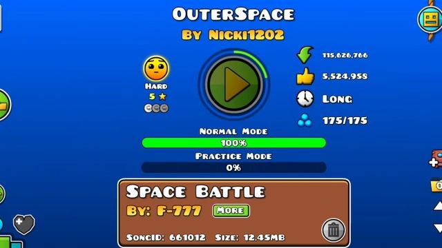 Играю в самые лучшие уровни каждой сложности в Geometry dash