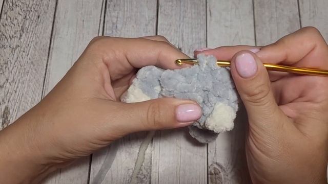 🐶Спаниель🐶собачка из плюшевой пряжи вязаная  крючк?