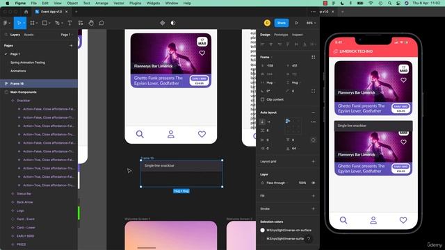 17_60. How to add iOS or Android Snack Bar UI to Figma