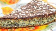 Простой и быстрый торт с маком и кокосовой стружкой