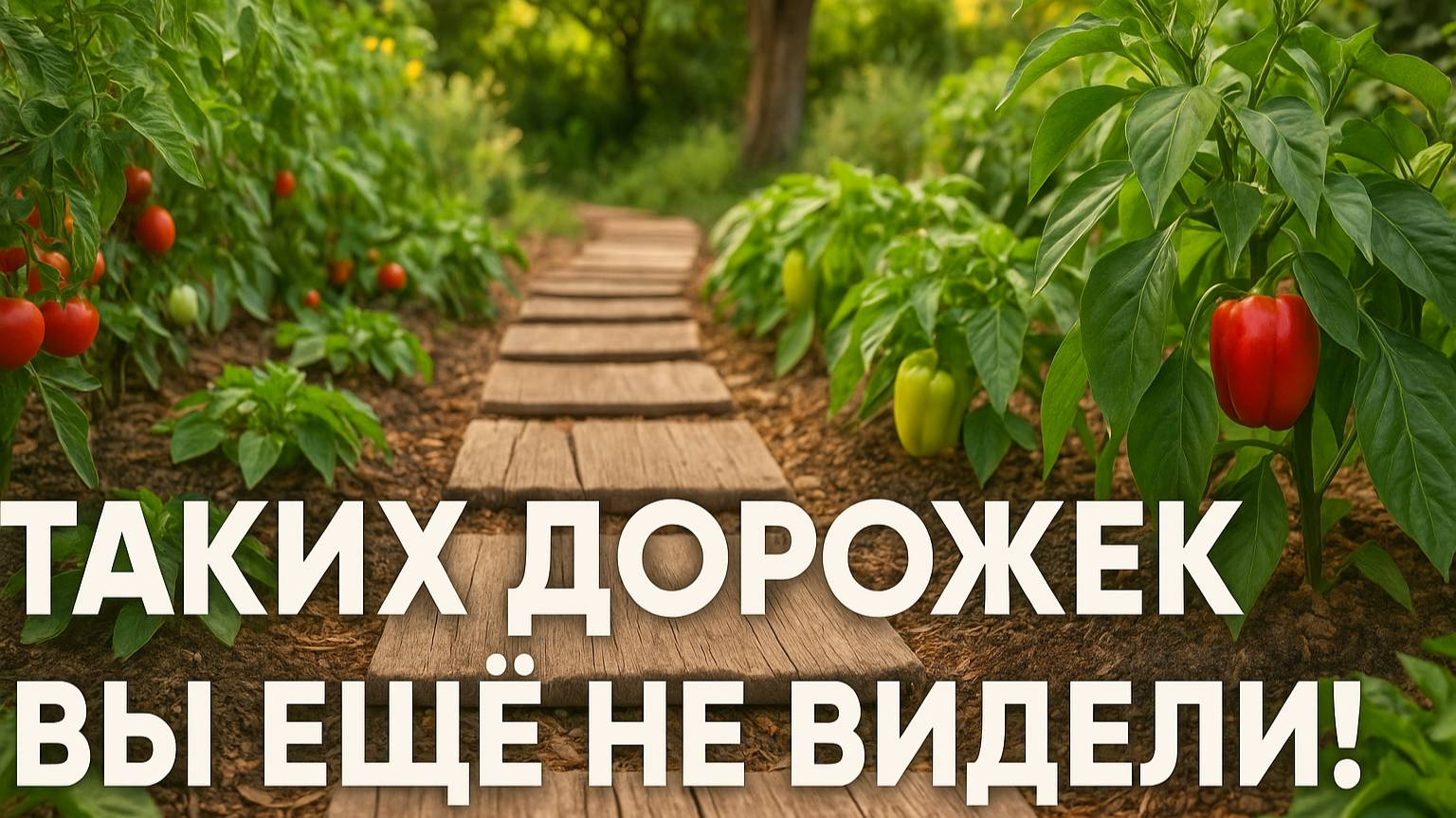 Таких дорожек вы ещё не видели! Простая идея для дачи