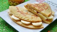 Овсяноблин с банановой начинкой