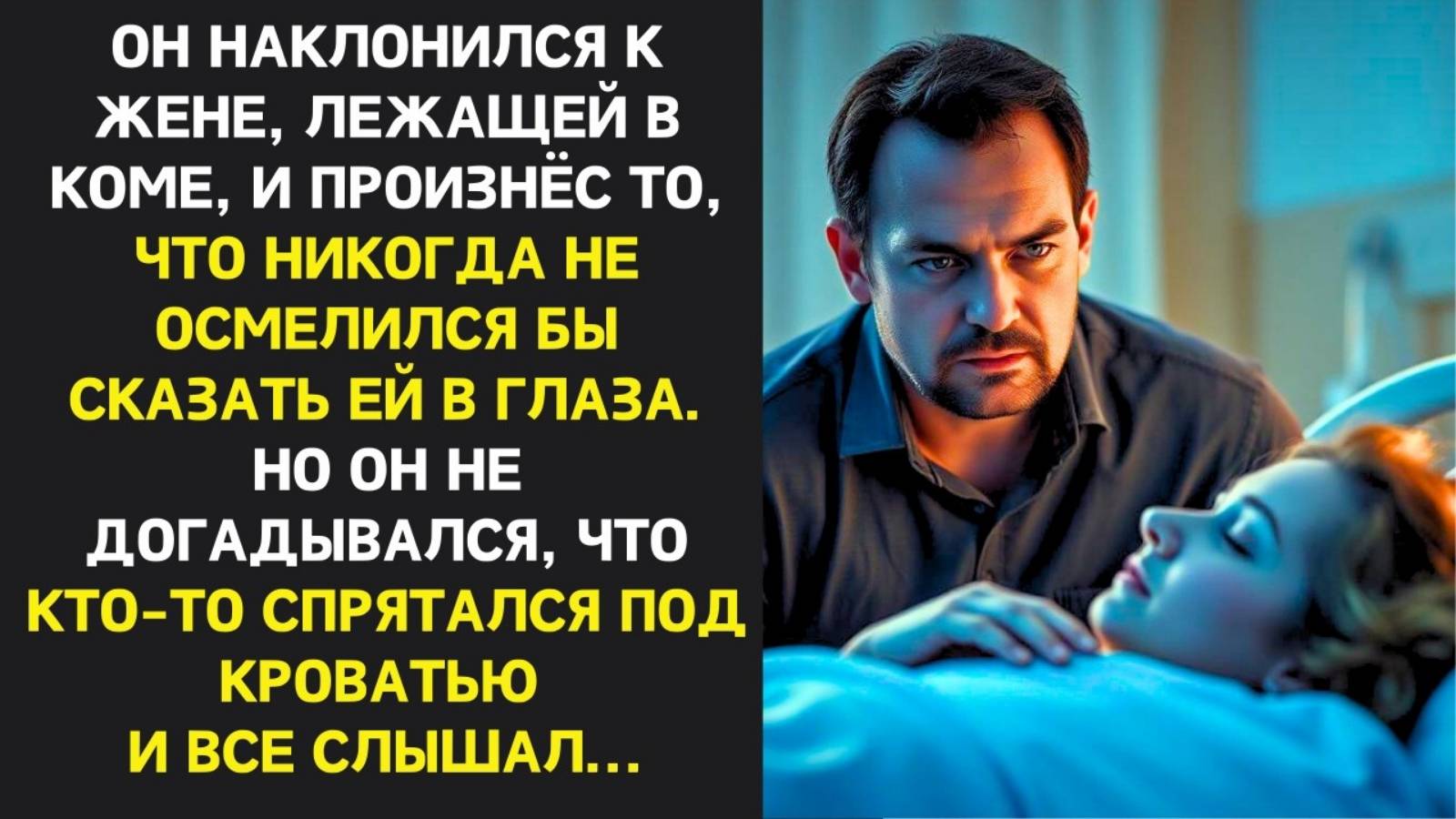 Истории из жизни. Он наклонился к жене лежащей в коме Аудио рассказы, Жизненные истории слушать