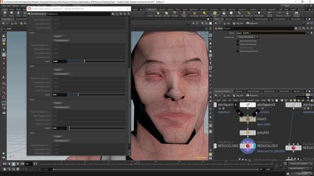 58. Экспорт: Узел Уровней детализации и уменьшение полигонов.
