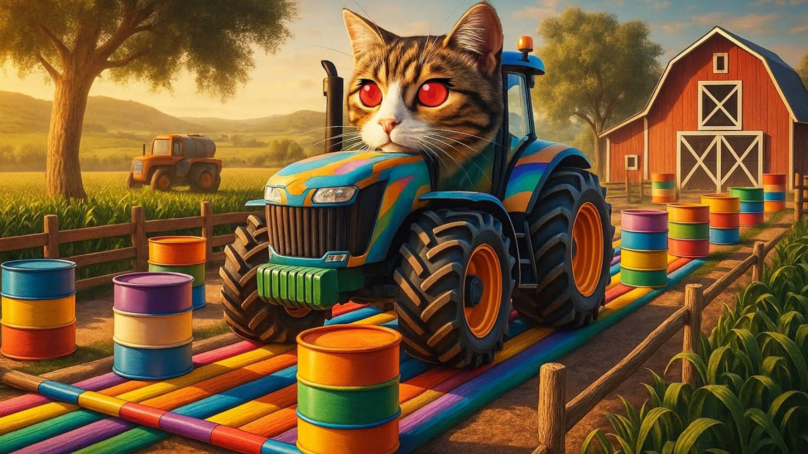 Веселая ферма, мультики для детей и малышей, мультики про животных и машинки, мультфильмы онлайн