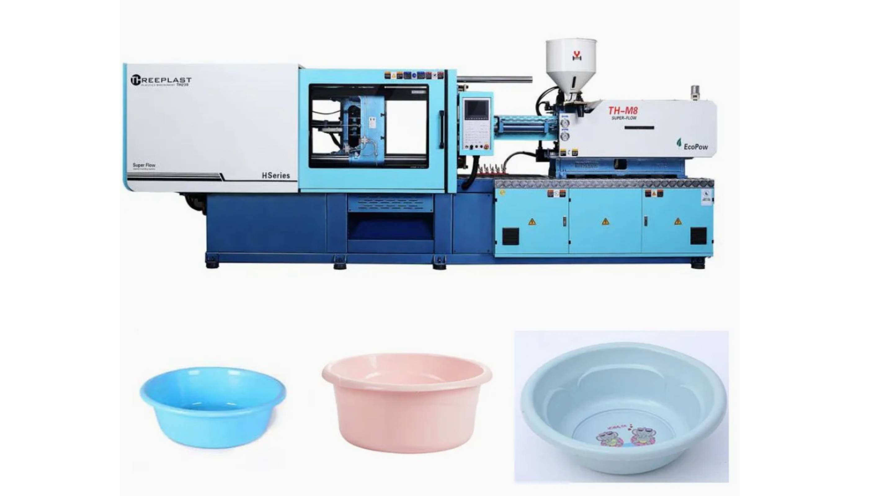 Литье пластиковых дуршлагов на ТПА Threeplast