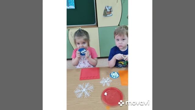 Лепка снежинка