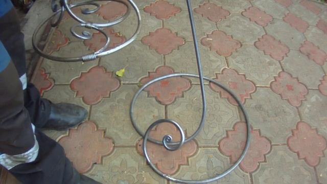 Ковка.Подставка для цветов "Лилия". Часть 2.Forging.Stand for flow