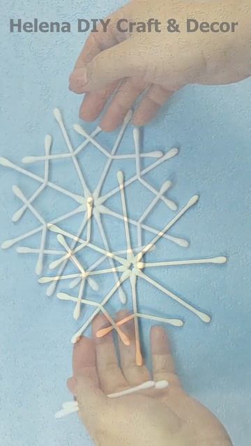 Удивительные снежинки из ватных палочек своими рукам?
